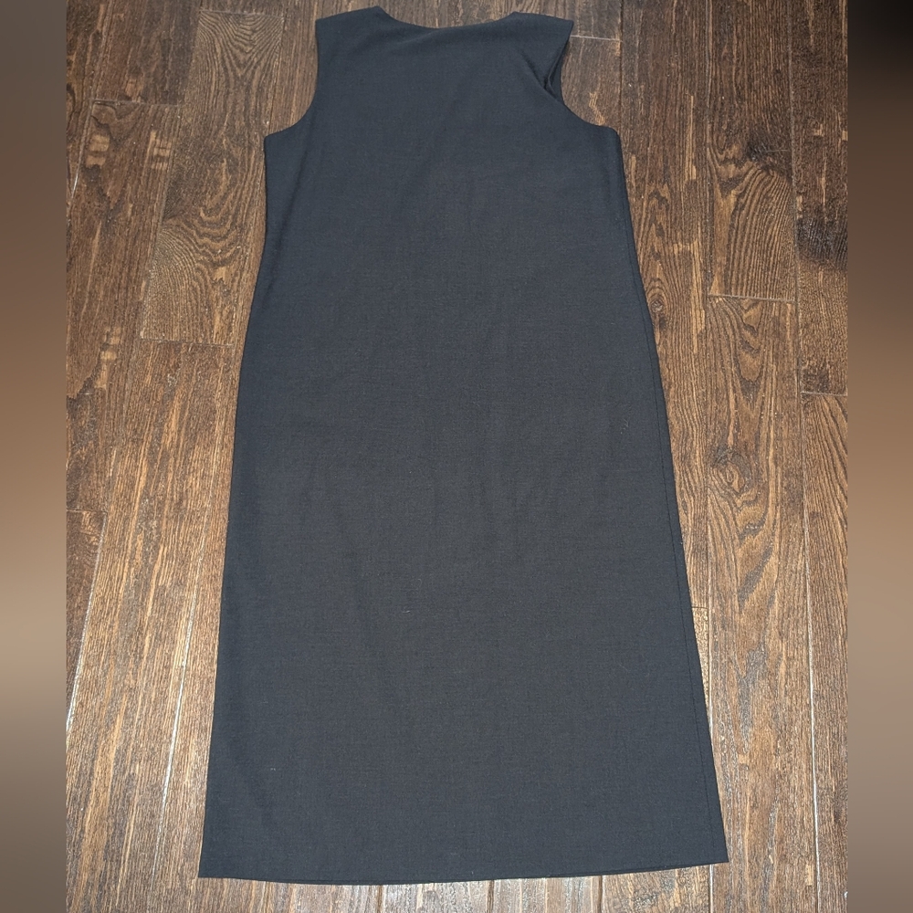 Orvis Charcoal Gray Sleeveless Button-Down Dress - Picture 5 of 8